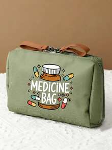 Portable Pill Pouch, Compact Travel Medicine Bag, Convenient Daily/Outdoor/Travel Medication Organizer, Essential For Health-Conscious Frequent Travelers, Must-Have Medical Accessory, Multi-Functional Fabric Small Pill Bag, Portable First Aid Kit, Outdoor Travel Medicine Pouch, Dormitory Emergency Medicine Storage Bag (Multiple Colors Available) - Multicolor - View 19