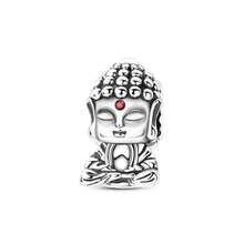 1 hạt Phật đơn giản bằng bạc, thích hợp để tự làm trang sức vòng tay, dây chuyền và mặt dây chuyền. - Bạc - Xem 6