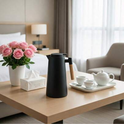 Hotel Coffee Pot, Vacuum Glass Inner Pot, Hot Water Kettle, Gift Printed Large Capacity Nordic Household Insulated Kettle