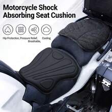 Universal 3D Breathable Shock-Absorbing Motorcycle Seat Cushion, Nylon Anti-Slip Pad Suitable For Most Motorcycles And Electric Scooters - A - View 7