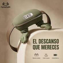 Masajeador de Cuello y Hombros Premium, Diseño Biónico de Manos Reales con Calefacción Ajustable 40°/45°, Inalámbrico con Malla Transpirable para Relajación Multiescena - Verde - Ver 1