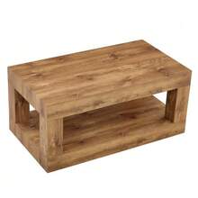 Modern 2-Tier Bathroom Vanity, Rectangular Mid-Table With Open Shelf. The Double Layer Is Superior To MDF. Stable And Wide-Angle, Easy To Assemble. - Camel - View 7