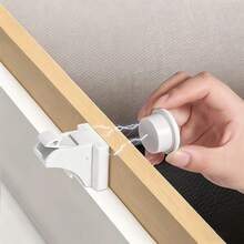 4pcs/3pcs Magnetic Invisible Child Safety Cabinet Lock, Baby Safety Lock - The Most Secure, Fastest, And Most Convenient Multi-Function Adhesive Safety Lock Buckle, No Screws Or Tools Required - Multicolor - View 3