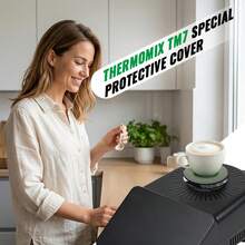 适用于 Thermomix TM7 | 黑色塑料电子秤平台板，无需搅拌锅即可精准称重 | 保护发动机离合器免受灰尘侵害 - 彩色 - 查看 2