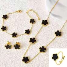 不锈钢五花耳环手链项链 - 花 - 查看 10