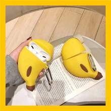 Cute Banana Shaped Protective Case Compatible With Apple 1/2/3/4 Bluetooth Earphones, Soft Silicone Case Compatible With Apple Pro 2 - Banana Yellow - View 10