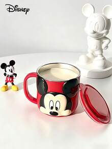 Disney 1个260毫升迪士尼3D卡通不锈钢冷热两用杯，家用/办公饮具，可拆卸不锈钢内胆，可重复使用防烫咖啡/牛奶/水杯，可用洗碗机清洗，是派对、生日、返校、婚礼、节日的理想礼物 - 彩色 - 查看 6
