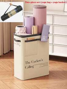 1pc Yoga Mat Storage Basket, Fitness Equipment Organizer, Homemade Foam Roller Storage Rack, Detachable & Portable - Two Colors - View 11