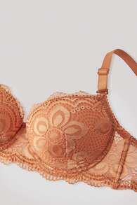 2pcs Women's Undergarment Set (With Underwire Bra & Panty) Lingerie - Yellow - View 3
