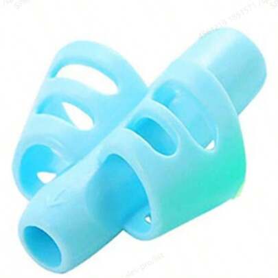 Bộ 3 dụng cụ hỗ trợ cầm bút bằng silicon giúp trẻ tập viết, phát triển kỹ thuật cầm bút đúng cách và phòng ngừa cận thị (Màu ngẫu nhiên)