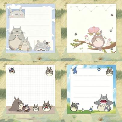 1set/1pc New Popular Cute Little Dragon Cat Sticky Note Notebook With High Appearance, Cute Learning Supplies, Diverse Styles, Random Styles, Perfect Birthday Gifts For Family And Friends, Small Surprises, School Gifts Preferred