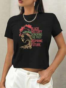Women T-Shirts - Black - View 1
