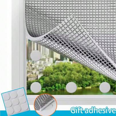Màng cách nhiệt dạng lưới nhôm dày không cần keo dán, thích hợp để cách nhiệt mái nhà kính, kích thước tùy chỉnh, không mùi, chống ẩm, chống thấm nước.