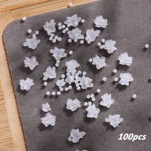 Móng tay hoa dập nổi - Móng tay hoa trà trắng thủ công, bộ móng nhựa mềm mại và tinh tế thể hiện vẻ đẹp nữ tính, phù hợp cho phụ nữ. - trắng - Xem 15