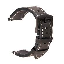 Quick Release Crazy Horse Leather Watch Band For Women Men 18mm 20mm 22mm 24mm Durable Genuine Leather Replacement Strap - Mouldless - View 24