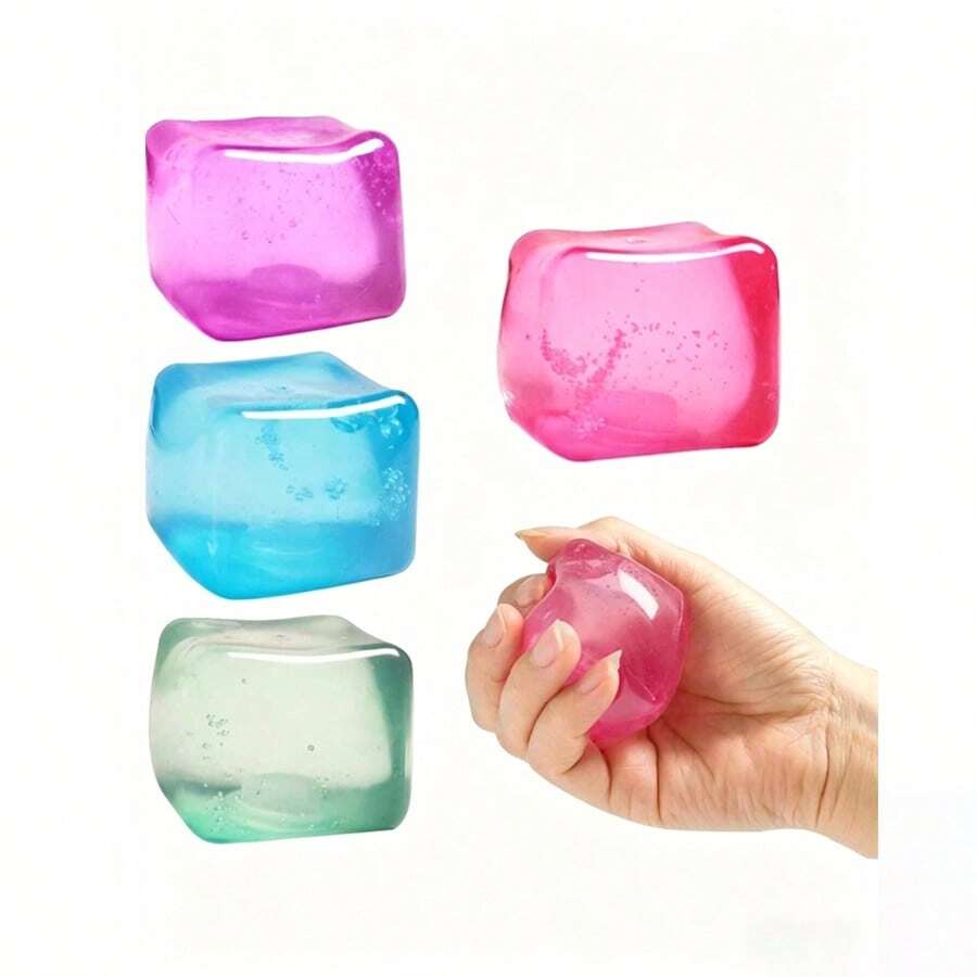 Schylling Cube - 舒缓压力、趣味十足的感官玩具，方形慢回弹软萌玩具，生日礼物 - 圣诞礼物，完美礼物 - 慢回弹软萌玩具 - 趣味解压玩具 - 彩色 - 查看 1
