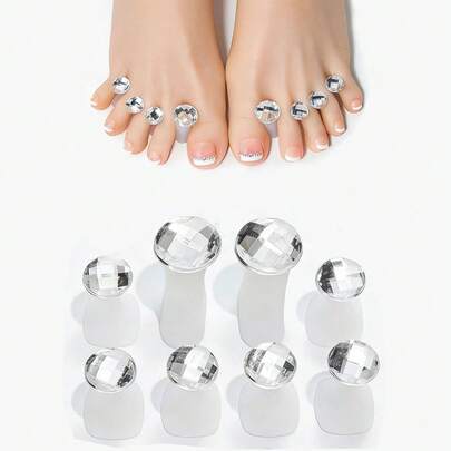 Bộ 9 dụng cụ tách ngón chân hình kim cương - Công cụ được thiết kế đặc biệt để chăm sóc tay chân, trang trí móng nghệ thuật và hỗ trợ các quy trình làm móng; sự lựa chọn hoàn hảo cho các buổi tiệc làm móng nghệ thuật, tụ họp bạn bè, sự kiện theo chủ đề và lễ kỷ niệm.