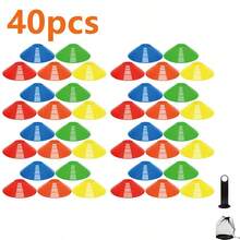 Competitive Sports Training Marker Discs, Lightweight And Durable Obstacle Courses, Soccer And Basketball Footwork Agility Training Marker Discs, Outdoor Training Aids. - MultiWarna - View 11