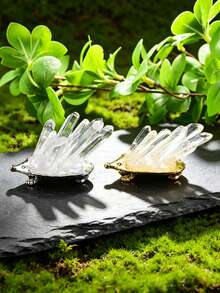1个天然透明水晶刺猬摆件，家居/桌面疗愈水晶饰品，礼品 - 刺蝟 - 查看 5