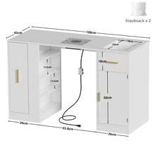 Vanities & Vanity Benches - White - View 3