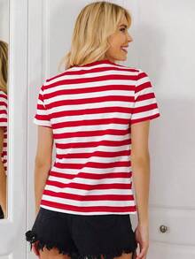LUNE Camiseta con estampado de rayas - Multicolor - Ver 2
