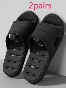 Anti-Slip, Odor-Resistant Bathroom Slippers, Breathable Perforated EVA Material, Unisex Home Sandals - Slippers - View 25
