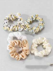 Serie multicolor de dopamina del colon, resaltando el cabello, fresco y lindo, serie de frutas coloridas, accesorios de cabello y scrunchies de tela versátiles, scrunchies de estampado de leopardo, moños de cabello, lazos de cabello - Multicolor - Ver 6