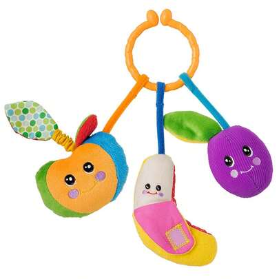 Chicco Sonajero Tutti Frutti - Sonajeros y mordedores s que estimulan sentidos y coordinación. Materiales suaves, resistentes y libres de BPA. Diseños ergonómicos fáciles de agarrar por manos pequeñas. Ayudan a aliviar molestias de la dentición y calman al bebé. Ideales para juego interactivo, desarrollo motriz y entretenimiento .