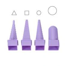 Bộ 2/4/6 cuộn dây đồng, ống cuộn dây thủ công bằng nhựa tự làm, dụng cụ cuộn dây trang sức, tháp cuộn dây kim loại, dụng cụ kéo cuộn dây thủ công, thước đo trục trang sức, bộ dụng cụ tự làm - Tháp xoay - Xem 9