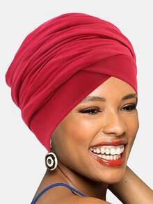 1 chiếc khăn trùm đầu Hồi giáo, khăn quấn đầu, khăn co giãn phù hợp để sử dụng hàng ngày. - nhiều màu - Xem 13