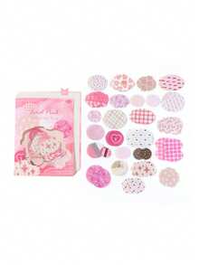 1 Pack 50pcs Creative Polka Dot Asymmetrical Circle Stickers For Scrapbook DIY Collage Decoration Photo Album - Scattered Dots - View 13