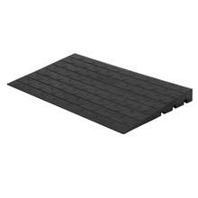 Techigher Rubber Kerb Ramp, Heavy Duty Threshold Ramp, Non-Slip Driveway Curb Ramp For Car Truck Step Doorways Sidewalk Wheelchairs Bike Scooter Pavement Motorhome - 61*107*6.3cm - View 1