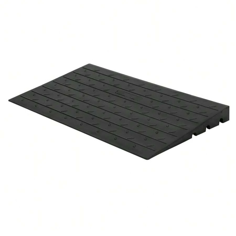 Techigher Rubber Kerb Ramp, Heavy Duty Threshold Ramp, Non-Slip Driveway Curb Ramp For Car Truck Step Doorways Sidewalk Wheelchairs Bike Scooter Pavement Motorhome - 61*107*6.3cm - View 1