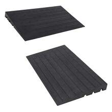 Techigher Rubber Kerb Ramp, Heavy Duty Threshold Ramp, Non-Slip Driveway Curb Ramp For Car Truck Step Doorways Sidewalk Wheelchairs Bike Scooter Pavement Motorhome - 61*107*7.6cm - View 8