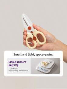 Philips Avent Bộ kéo cắt thức ăn cho bé kèm hộp đựng du lịch và kẹp, khóa an toàn cho trẻ em, có thể rửa bằng máy rửa chén, thích hợp để cắt mì, thịt, rau, pizza và trái cây. - Nhiều màu - Xem 7