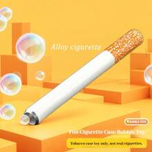 1支愚人节创意香烟造型泡泡棒 - 金属迷你泡泡棒 - 手持式泡泡吹泡泡玩具，恶作剧香烟造型泡泡制造器，派对气氛营造器，趣味泡泡道具（不含泡泡液） - 彩色 - 查看 9