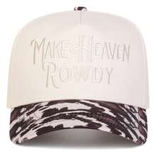1顶女士“MAKE HEAVEN ROWDY”卡车帽，个性化刺绣字母棒球帽，街头时尚五片帽，户外防晒休闲帽，适合春季、秋季、旅行、海滩、假日、节日佩戴 - 多色 - 查看 3