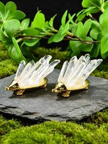 1个天然透明水晶刺猬摆件，家居/桌面疗愈水晶饰品，礼品 - 刺蝟 - 查看 8