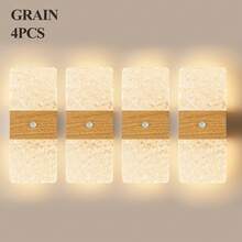 Crystal Motion Sensor Wall Lamp, LED Magnetic Wall Light, 1200mAh Battery-Powered Night Light, Easy To Install, Adjustable Color Temperature And Brightness, Suitable For Hallways, Bathrooms, Bedrooms, Stairs, Home Decor, Living Room Decor, - Square Hill - View 17
