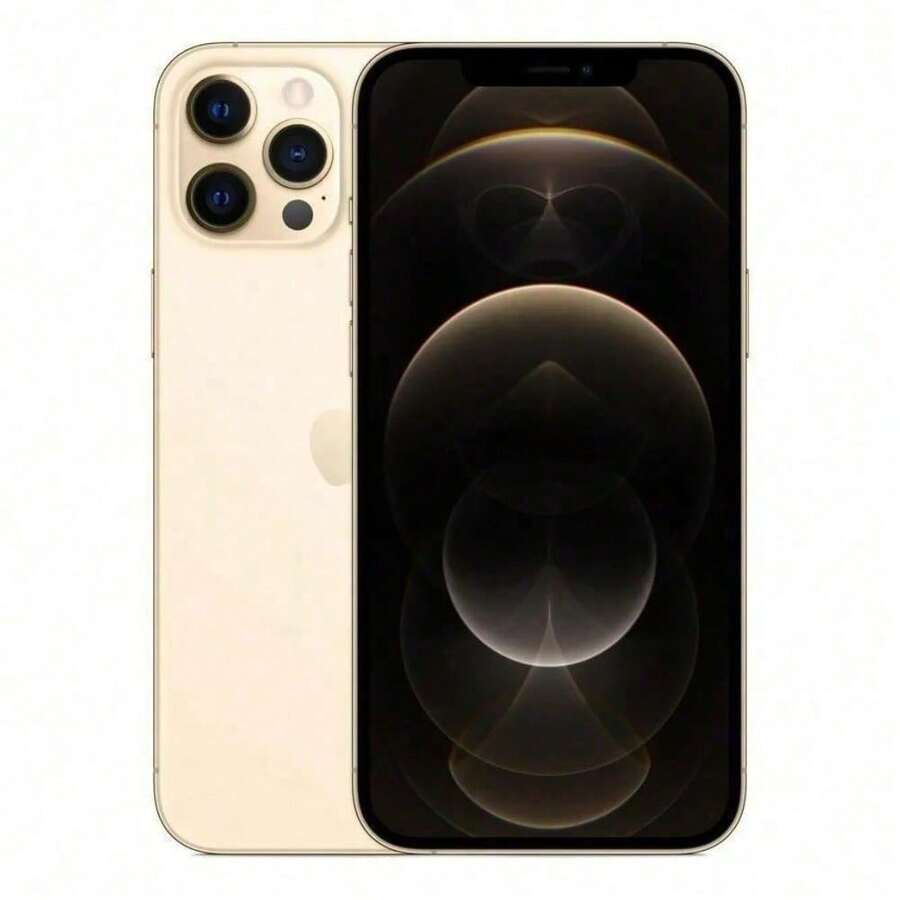 Apple （9 部全新）苹果 iPhone 12 Pro Max，金色，双卡双待，电池健康度 70% 以上，赠送充电线或钢化玻璃屏幕保护膜，二手 - 成色极佳 - 金色 - 查看 1