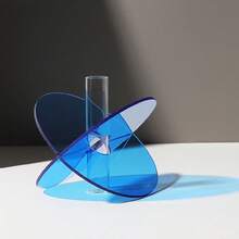 Nordic INS Style Minimalist Acrylic Vase, Artistic Decorative Ornament, Living Room & Dining Table Centerpiece, Bedroom Decor, Hydroponic Flower Container, Suitable For Wedding Decoration - Vase - View 5