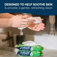 Premium Specials! Paraben-Free Gentle Clean Wipes | Hypoallergenic Dermatologist-Tested Wipes | Cottonelle Gentle Plus Flushable Wet Wipes, 4 Flip-Top Packs - 168 - 查看 4