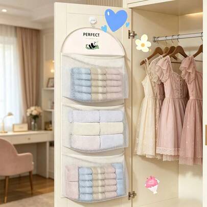 Túi đựng mỹ phẩm nhiều tầng treo tường, túi đựng đồ lót treo trong tủ quần áo, kiểu dáng tối giản, tiện dụng cho Ngày của Mẹ, tủ quần áo phòng ngủ.