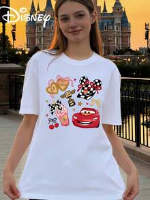 Camiseta de mujer de Disney con estampado de acuarela de orejas de Mickey y Minnie, castillo de Disney, camiseta de cumpleaños de WDW Disneyland, camiseta de cumpleaños para niños y niñas, camiseta con estampado, camiseta holgada casual de mujer, ropa de calle de verano, camiseta de regalo de cumpleaños, camiseta de estilo de hogar de parque de diversiones, camiseta con texto impreso, camiseta de estilo retro de parque de diversiones, camiseta de vacaciones familiares, camiseta holgada casual para parejas. Telas suaves y transpirables adecuadas para actividades temáticas, utilizando materiales suaves, cómodos y duraderos. La camiseta de cuello redondo de mujer de primavera y verano es adecuada para el uso diario, las compras, las fiestas, los viajes y las reuniones. También es una prenda deportiva clásica y elegante y ropa de verano para mujer, combinada con una parte superior blanca - Blanco - Ver 1
