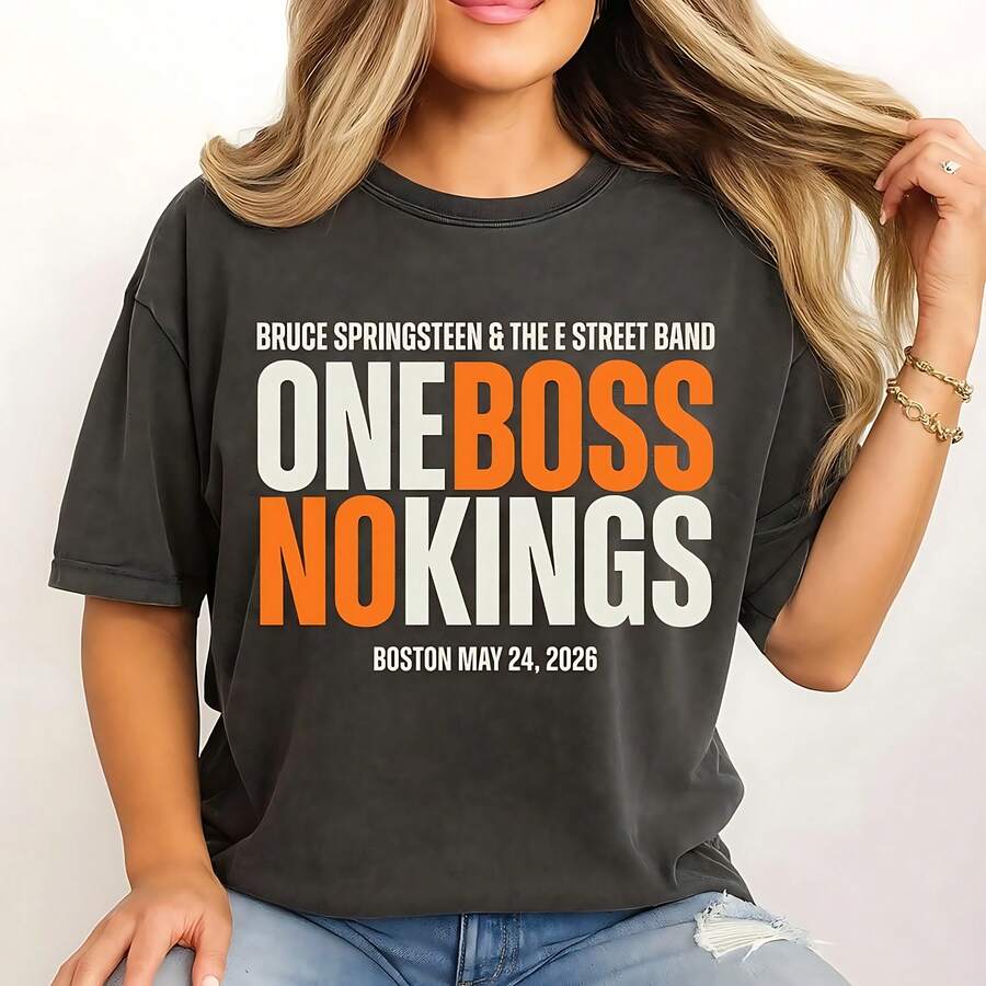 Bruce Springsteen N O Kings May 24 Tour T-Shirt - Black - View 1