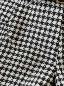 Women's Spring/Summer Houndstooth Print Shorts With Belt Design To Accentuate Waistline, Shorts With Belt Loops, Suitable To Pair With Boots, Slimming And Elongating, Elegant Retro Casual Daily Holiday Sexy Commute Office Shorts - Multicolor - View 7