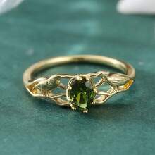 Nhẫn hình chim cổ điển thủ công, đính đá Cubic Zirconia tổng hợp, trang sức thanh lịch dành cho nữ, phù hợp cho sử dụng hàng ngày, dự tiệc và các dịp lễ hội, món quà hoàn hảo dành cho phái nữ. - Hai màu - Xem 2