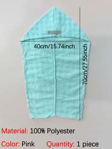 1pc Coral Fleece Extra Large & Thick Super Absorbent Hair Drying Towel, Microfiber Hair Wrap Suitable For Long & Short Hair, Minimalist Solid Color Towel, Shower Cap, Hair Care Accessory, Home Essential For Bathroom, Travel, Dorm - Multicolor - View 15