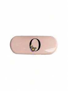 Hard Eyeglass Case With A-Z Letter & Pink Daisy Flower Print, Portable Protective Eyewear Case, Waterproof Dustproof Glasses Storage Box, Suitable For Students Daily Use, Mother's Day Gift, Fits Regular Glasses And Fashion Glasses - Multicolor - View 30
