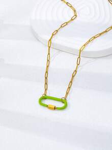 Bộ 1 mặt dây chuyền tráng men chủ đề kỳ nghỉ hè, phụ kiện trang sức có thể thay đổi bao gồm hình cây cọ, hoa anh đào và nhiều họa tiết khác, thích hợp để đeo nhiều lớp vòng cổ. - Nhiều màu - Xem 25